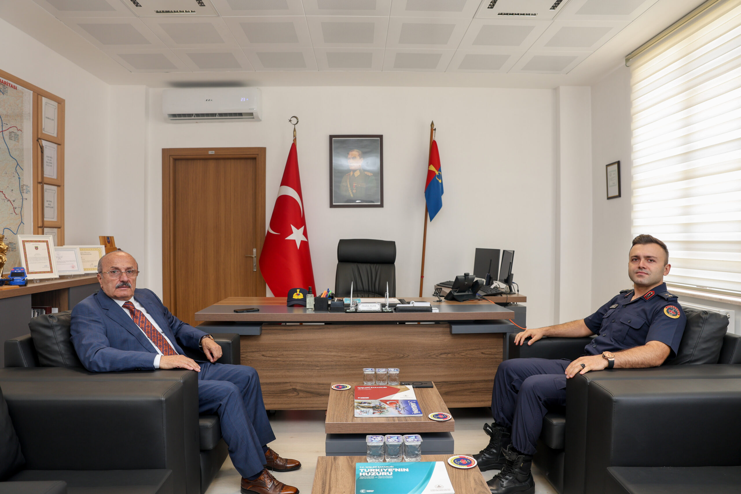 Başkan Arslan’dan Yeni Jandarma Komutanı Asar’a  Ziyaret